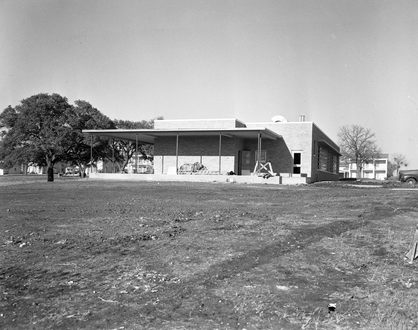 Maple Wood School Under Construction, 1950.