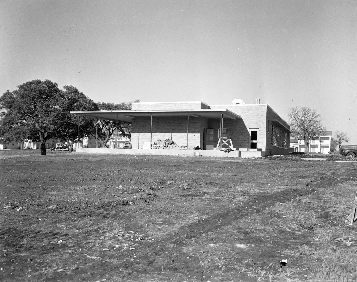 Maple Wood School Under Construction, 1950.