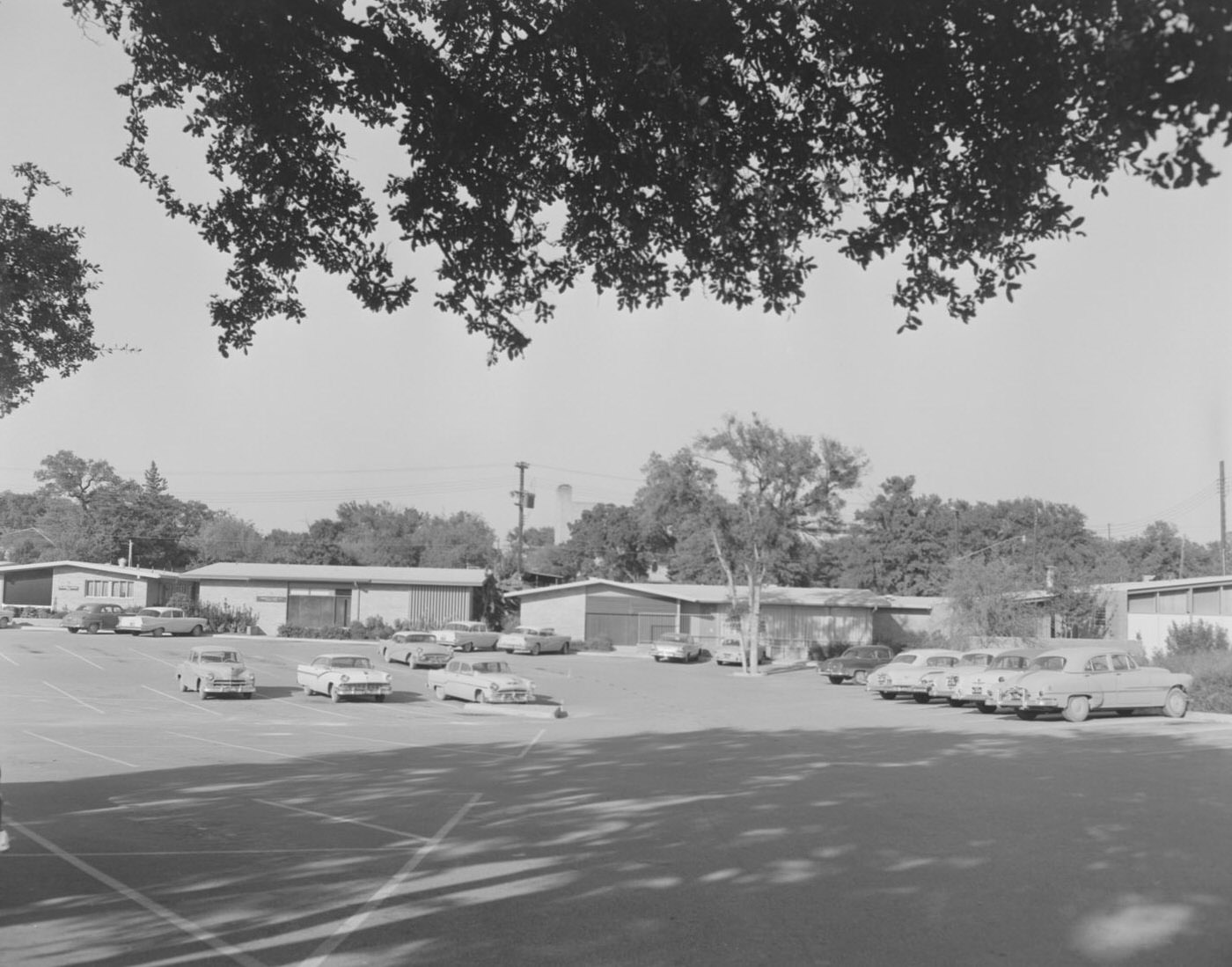 Medical Arts Square with Parked Cars, 1958.