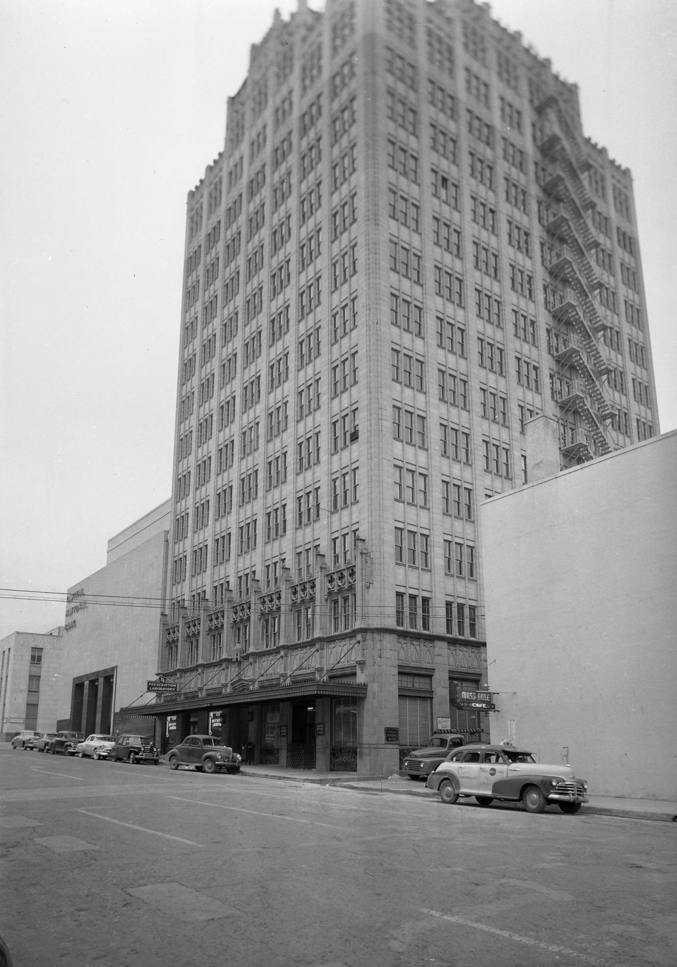 Norwood Tower and Capital National Bank Building, 1952.