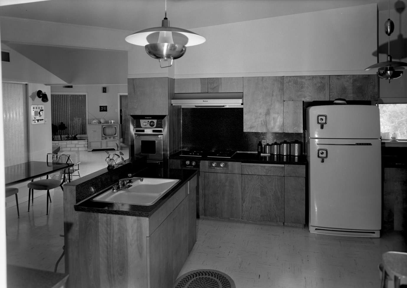 Model Kitchen in Olson House, 1957.