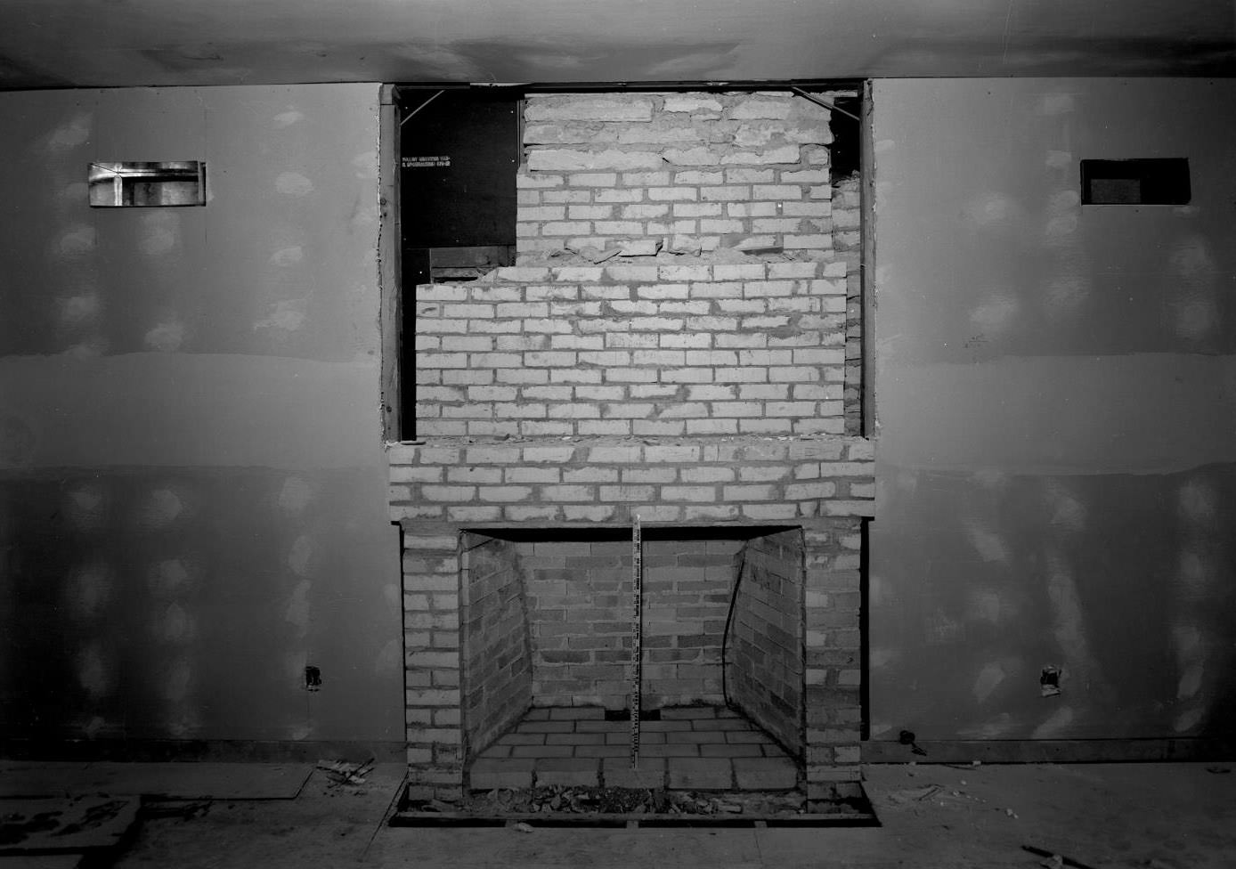 Fireplace Installation at 2413 Pemberton Place, 1955.