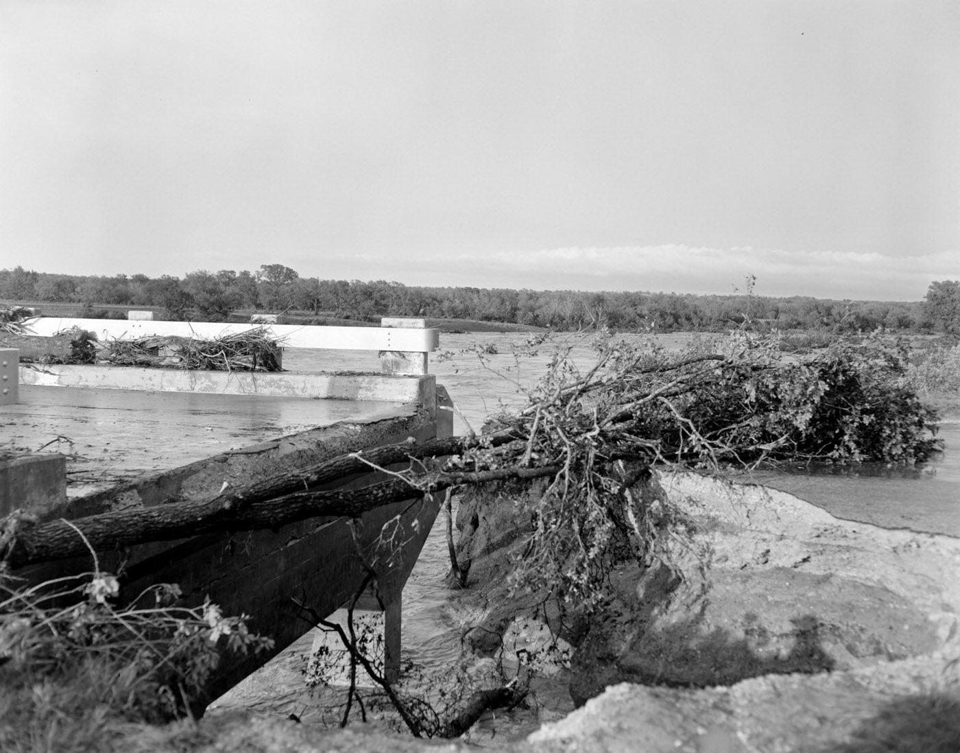 Aftermath of San Gabriel Flood, 1957.