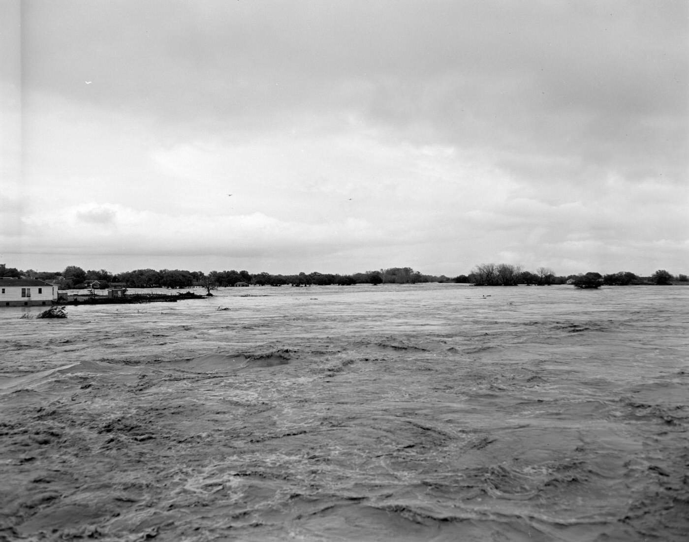 Flooded House During San Gabriel Flood, 1957.