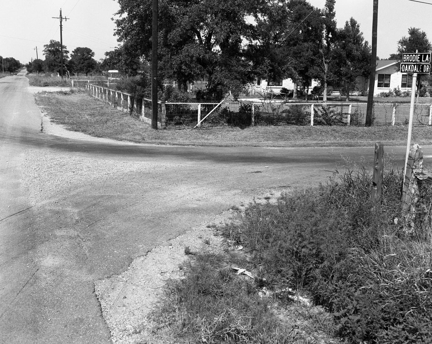 Powell Property at Intersection of Brodie Ln. and Oakdale Dr., 1958.