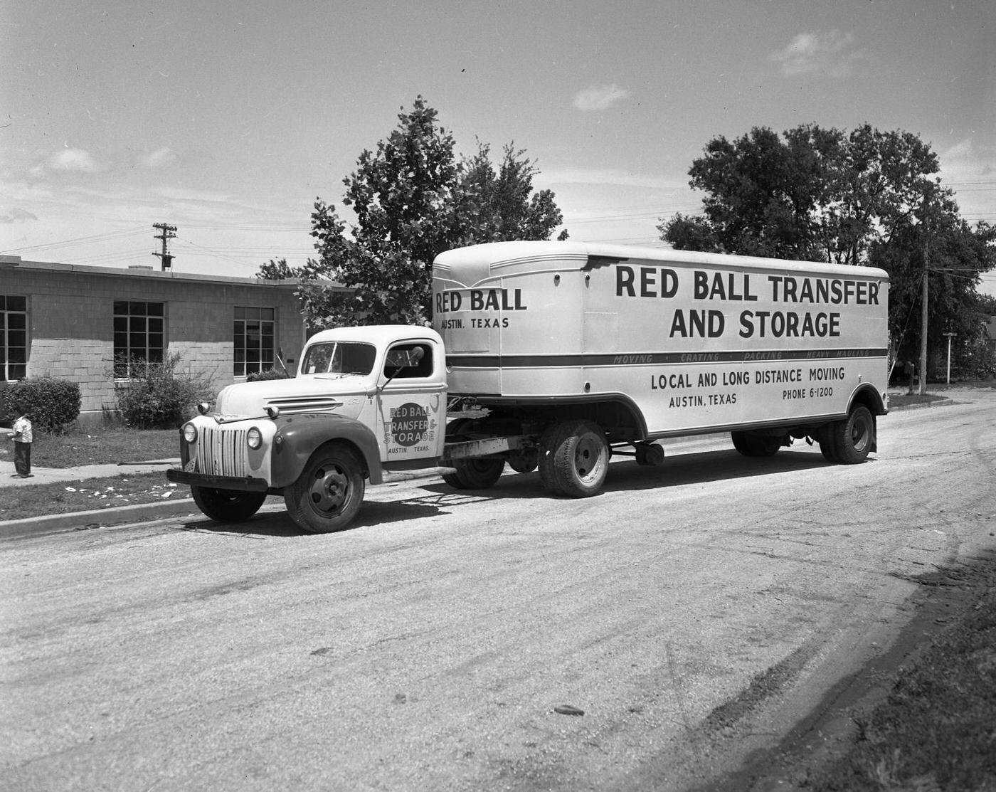 Red Ball Transfer and Moving Truck and Building, 1951.