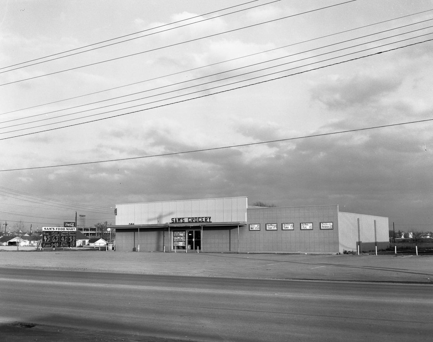 Sam's Grocery, Exterior Owned by Sam R Wood at 4805 Burnet Rd., 1957.