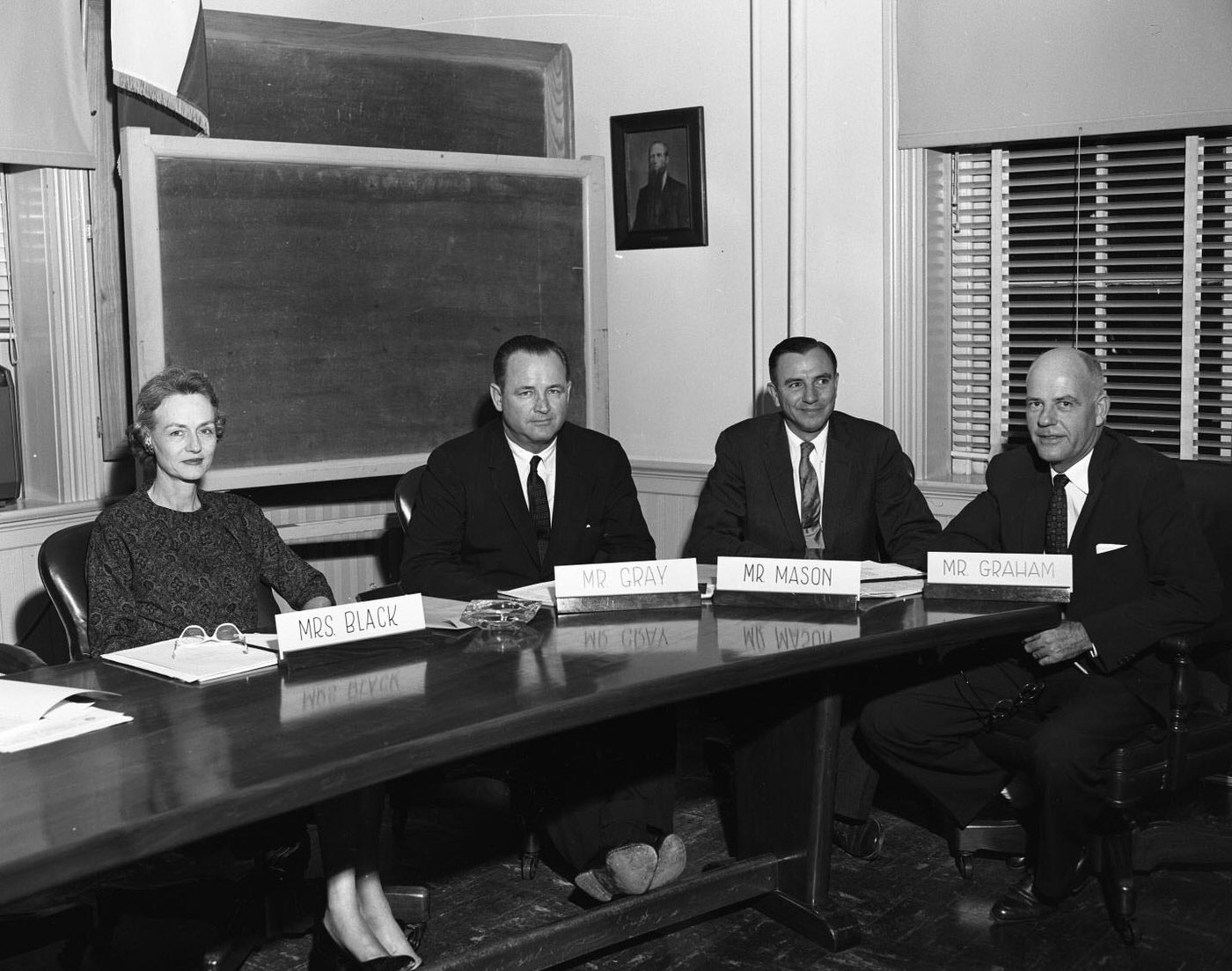 Anderson High School Board Meeting, 1958.