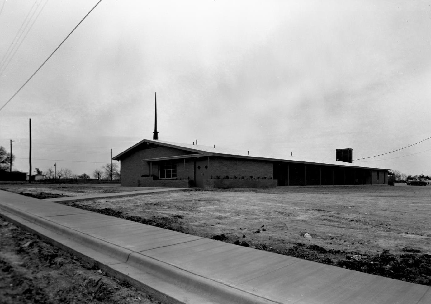South Austin Baptist Church, Exterior View, 1957.