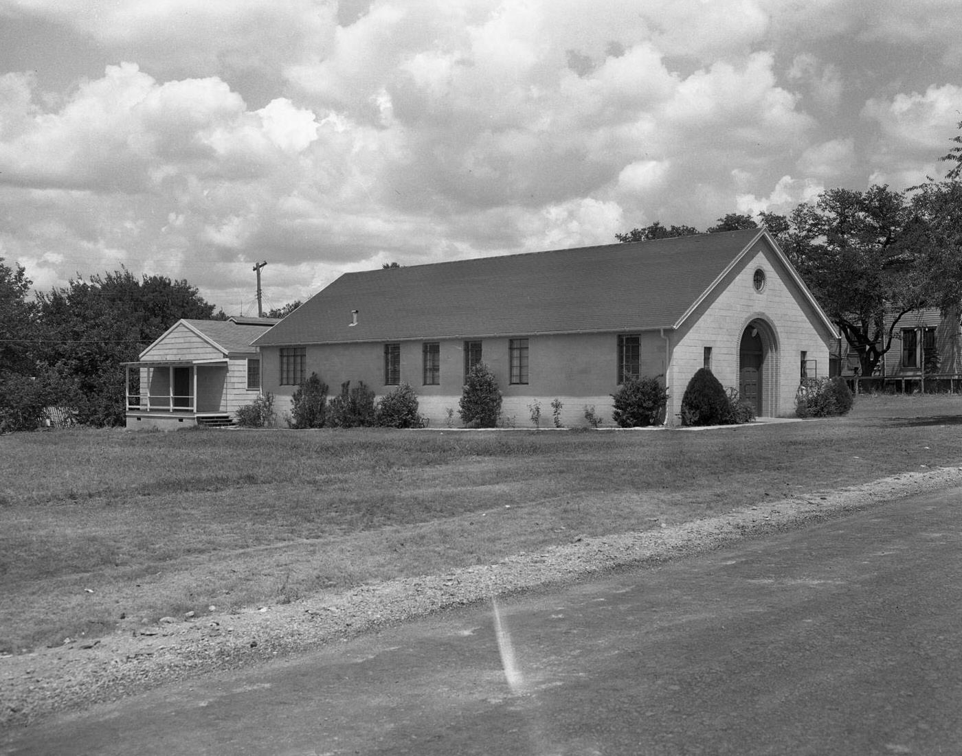 South Austin Christian Church, Exterior View, 1950.