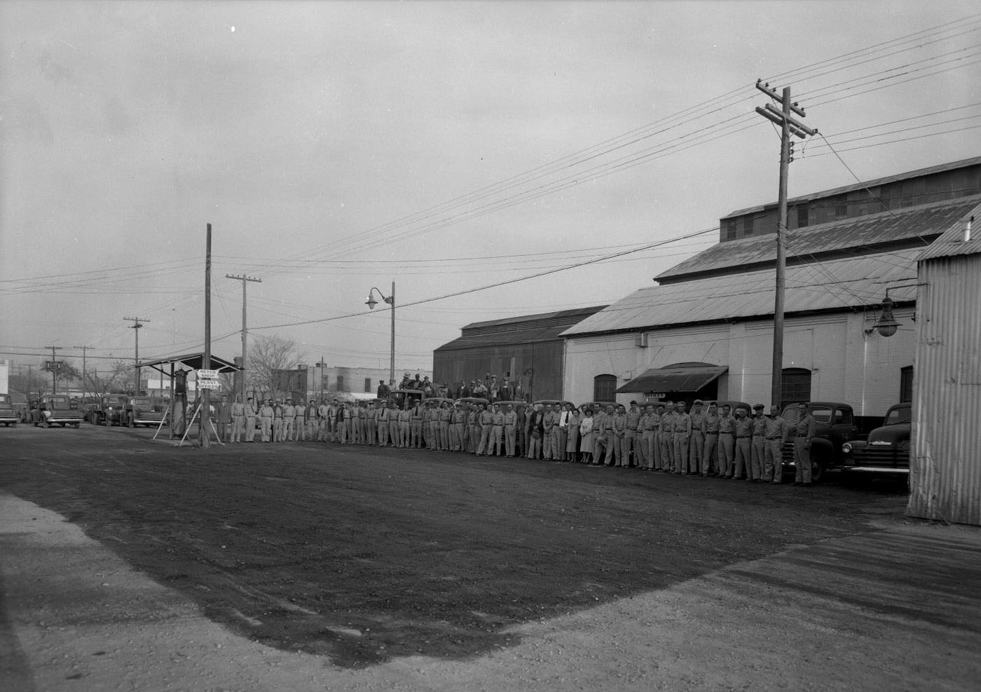 Southern Union Gas Company, Employee Group Photo at Warehouse, 1951.