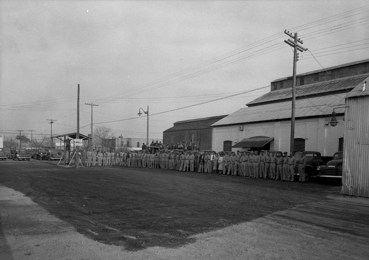 Southern Union Gas Company, Employee Group Photo at Warehouse, 1951.