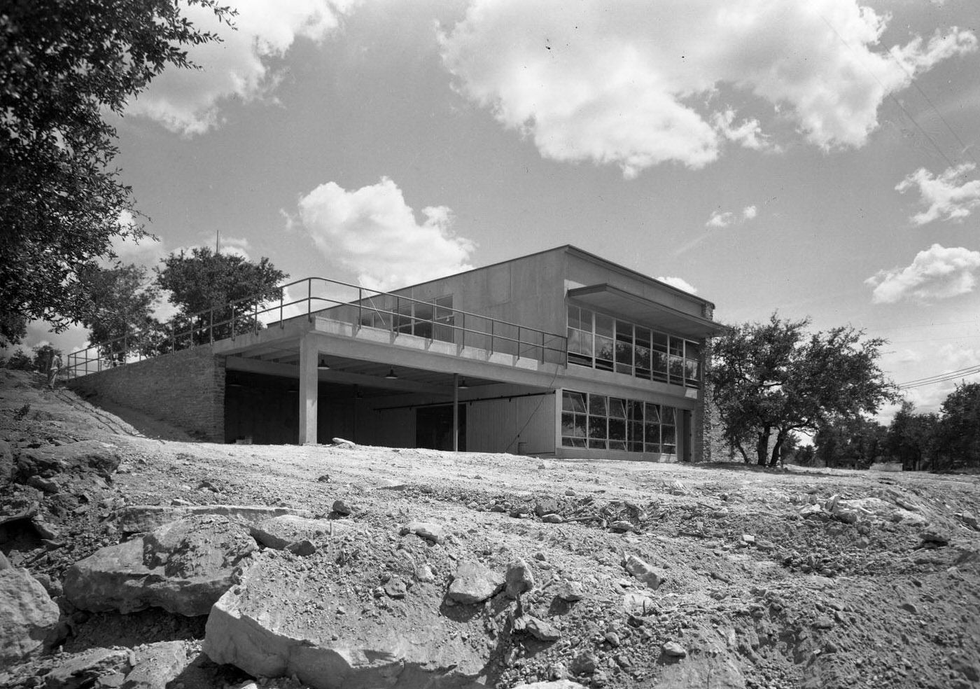 Construction at St. Stephen's Episcopal School, 1950.