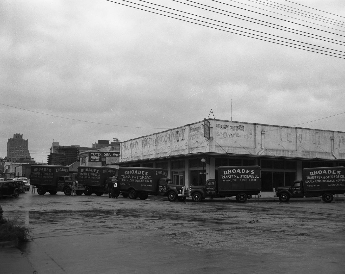 Rhoades Transfer & Storage Equipment and Staff, 1950.