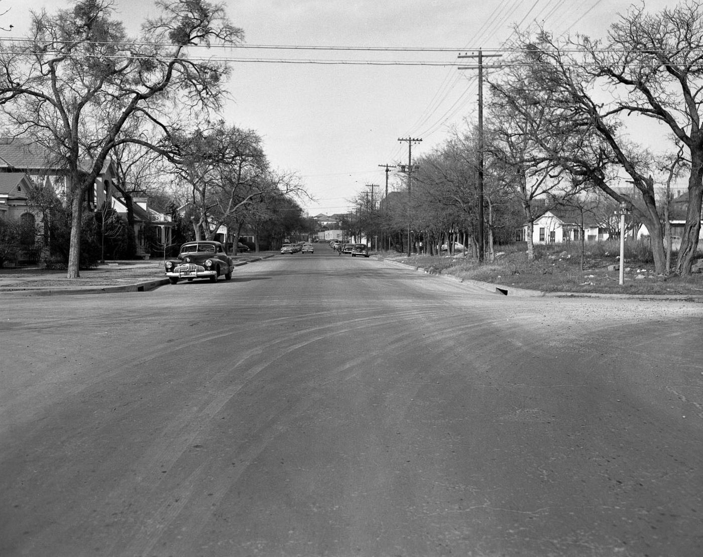 Northward View of San Antonio Street from 16th St., 1951.