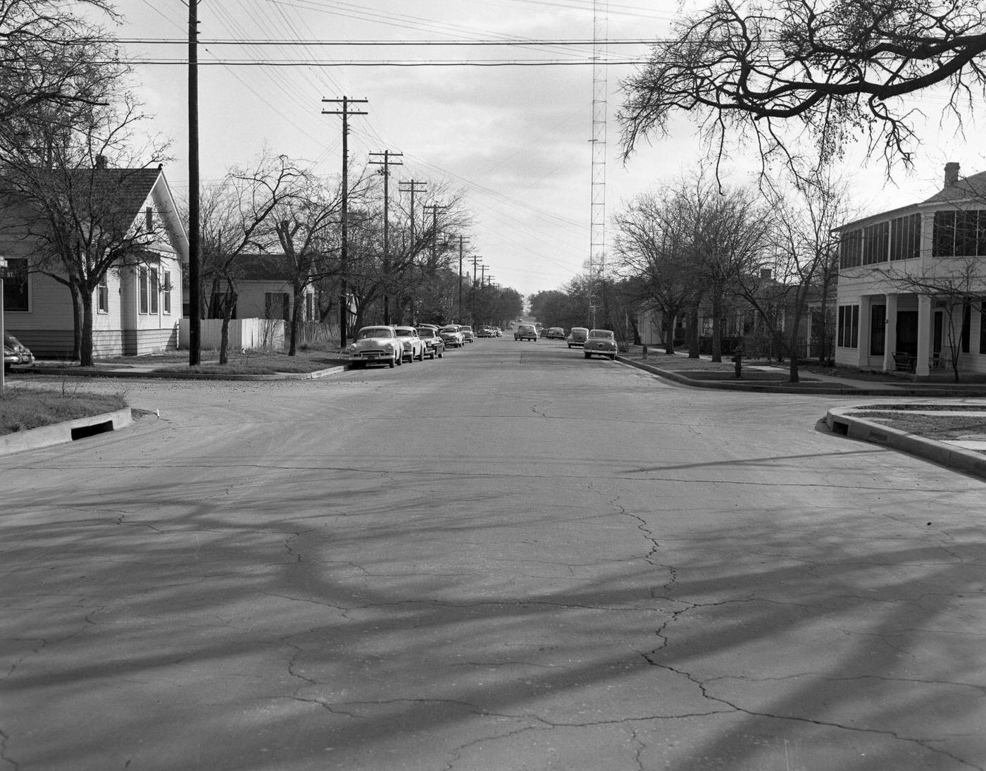 Southward View of San Antonio Street from 16th St., 1951.