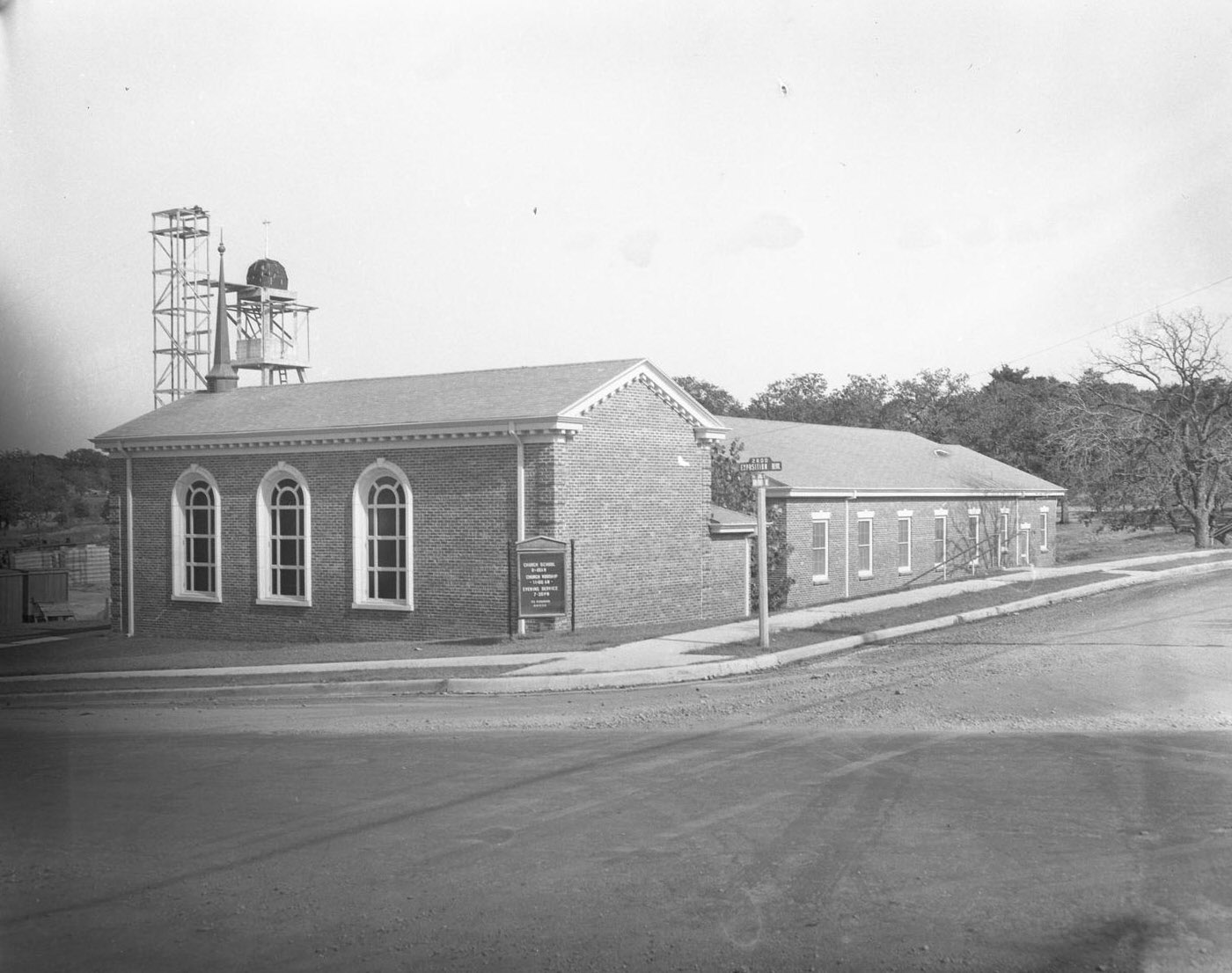 Northeast Corner of Tarrytown United Methodist Church, 1950.