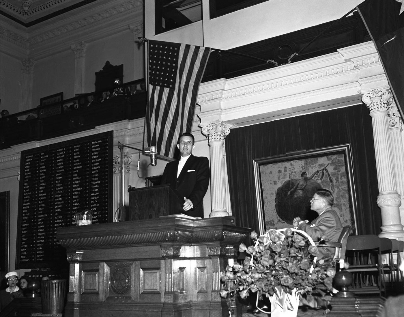 Tom Reavley's Opening Address at Legislature, 1957.