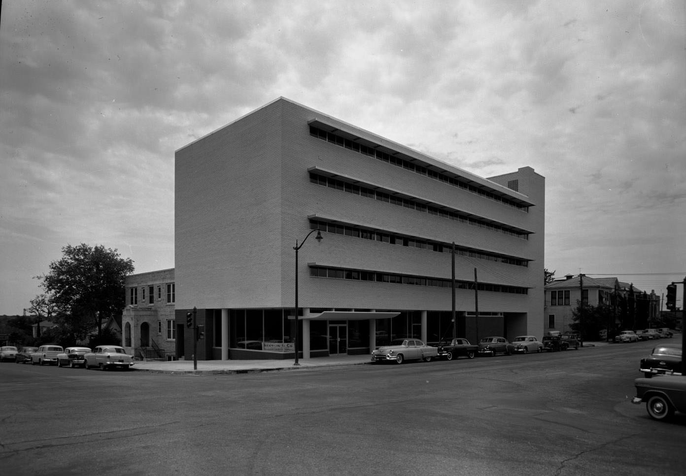 Exterior of Veterans of Foreign Wars Headquarters in Texas, 1956.