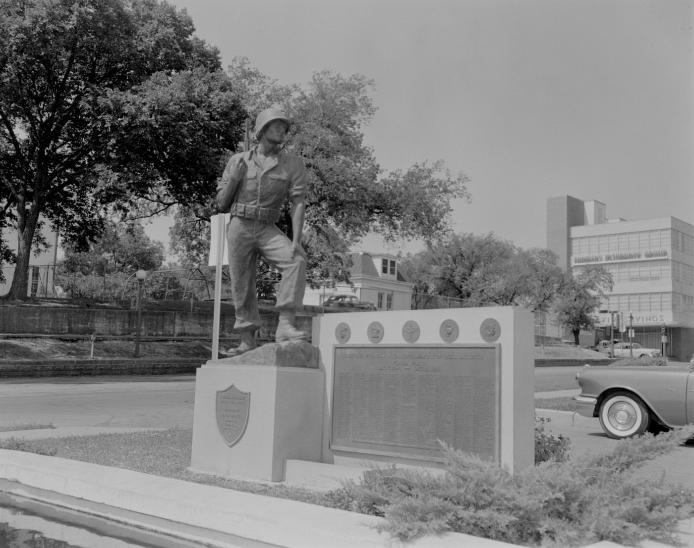 World War II Memorial in Austin, Texas, 1955.