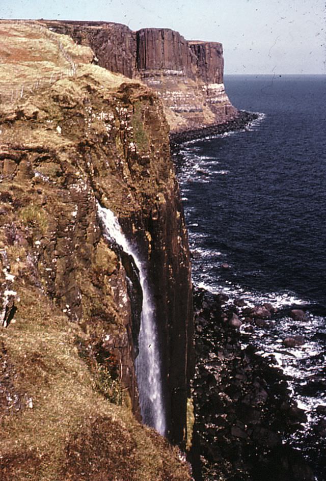Basalt cliffs of Northern Skye, Scotland, 1963