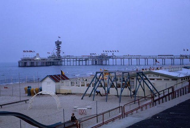 Playground, Scheveningen Pier, Netherlands, circa 1965