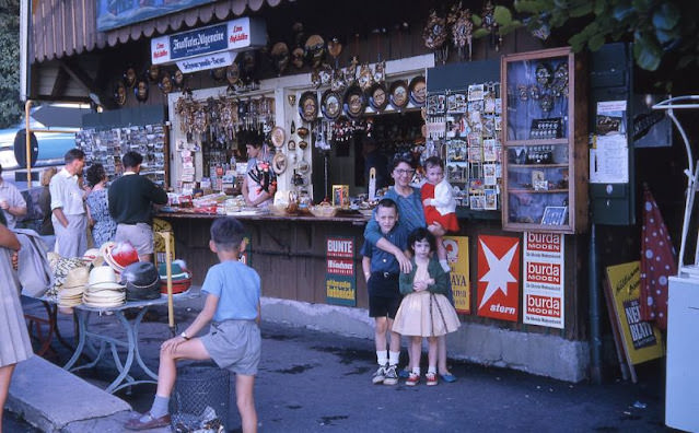 Sands Hotel gift shop, Black Forest , Germany, circa 1965