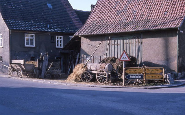 Turn left for “Autobahn”, Germany, circa 1968