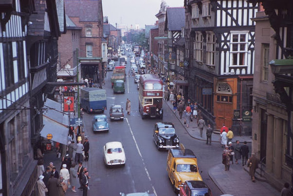 Eastgate Street, Chester, England, May 26, 1961