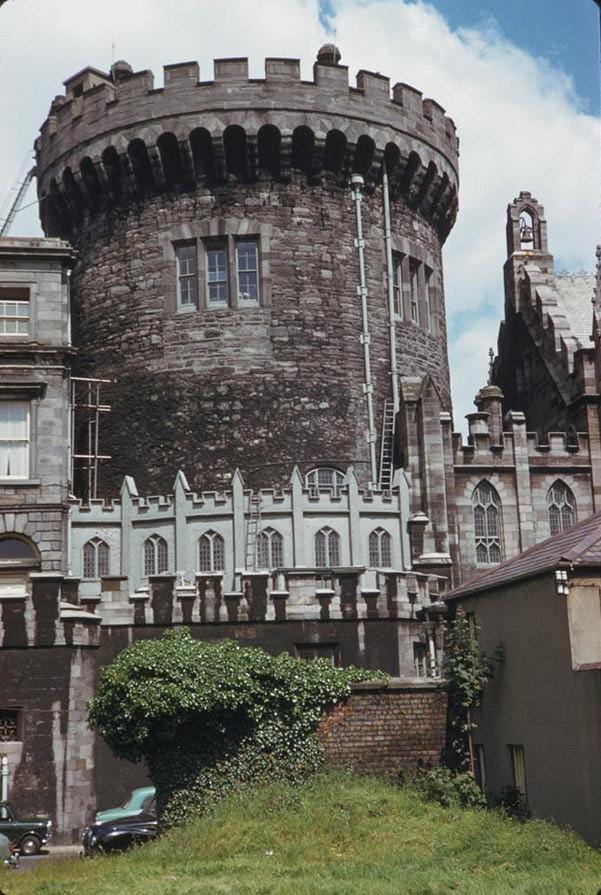 Great round tower of Dublin Castle, June 13, 1961