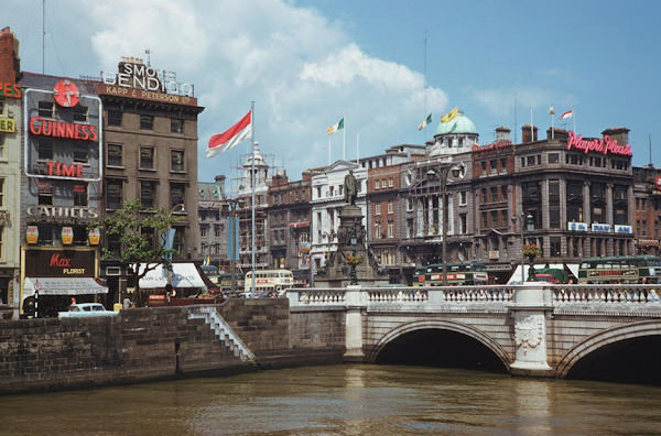 O'Connell Bridge, Dublin, Ireland, June 13, 1961