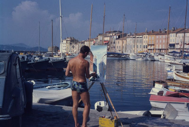 Painter in Saint-Tropez, France, 1964