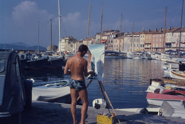 Painter in Saint-Tropez, France, 1964