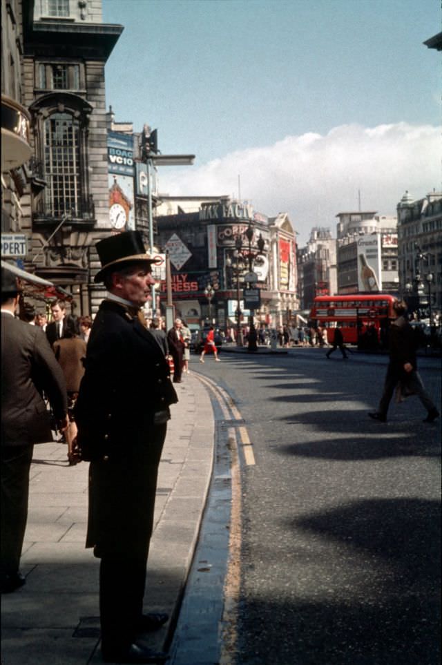 Piccadilly Circus, London, England, 1966