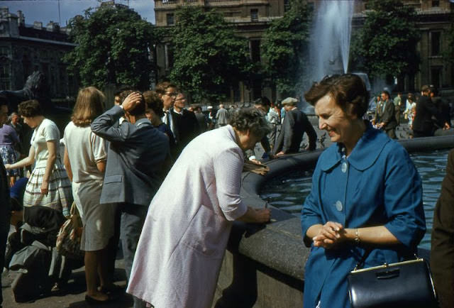 Trafalgar Square, London, England, circa early 1960s