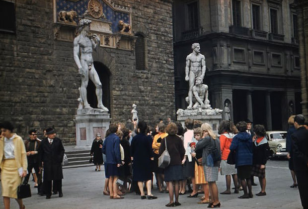 Piazza della Signoria, Florence, Italy, 1964