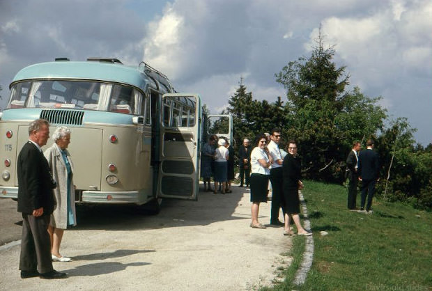 Tour group in Black Forest, Germany, 1965