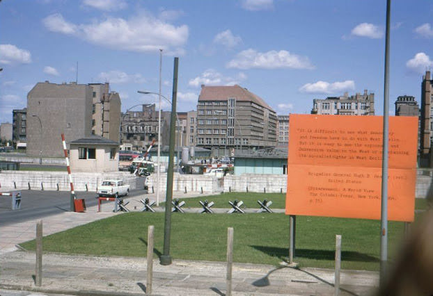 Checkpoint Charlie, Berlin, Germany, 1965