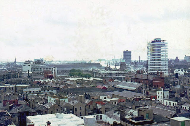 Dublin from Nelson's Pillar, Ireland, 1964