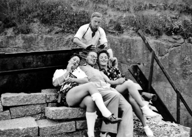 Young Germans enjoying a day of leisure during WWII