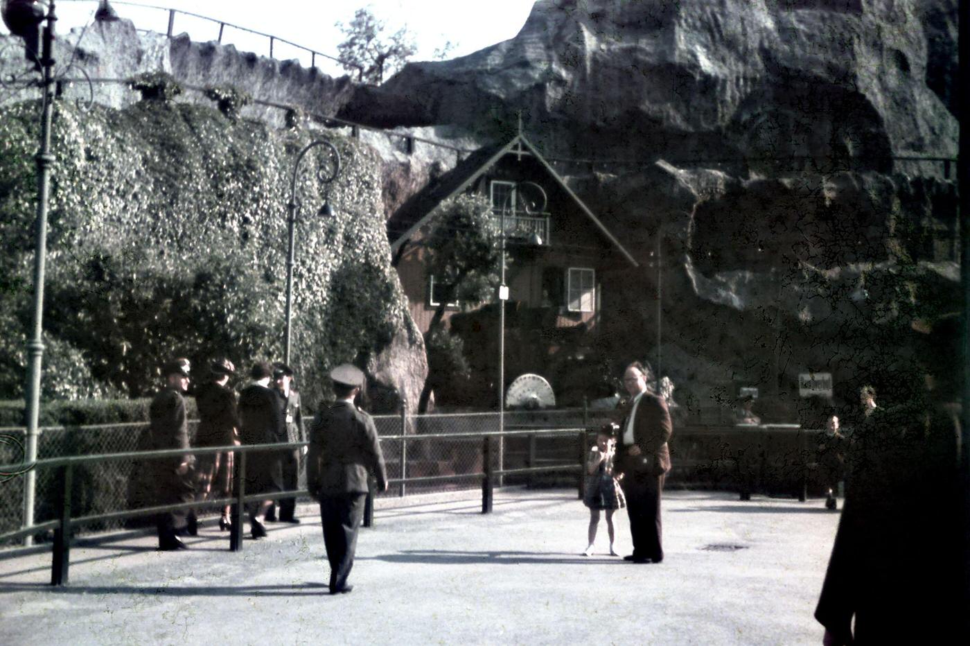 Germany, Third Reich: The Hitler Youth - Paramilitary training of the Hitler Youth, jumping over a ditch, 1940.