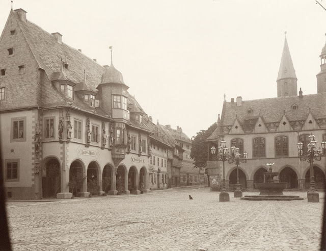 Marktplatz, Historic Town of Goslar, 1882.