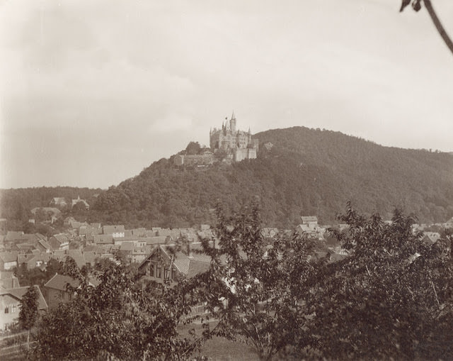 Wernigerode, Wernigerode Castle background, 1885.