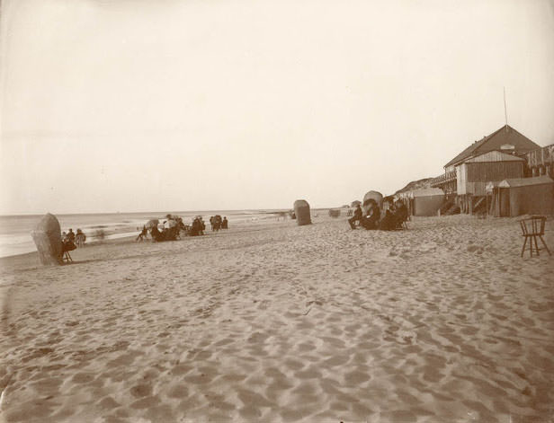 Beach, island of Sylt, 1880s.