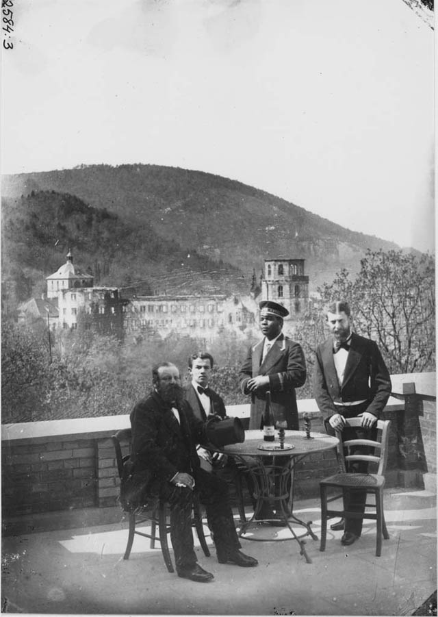 Gathering at Schlosshotel, Heidelberg, 1881.