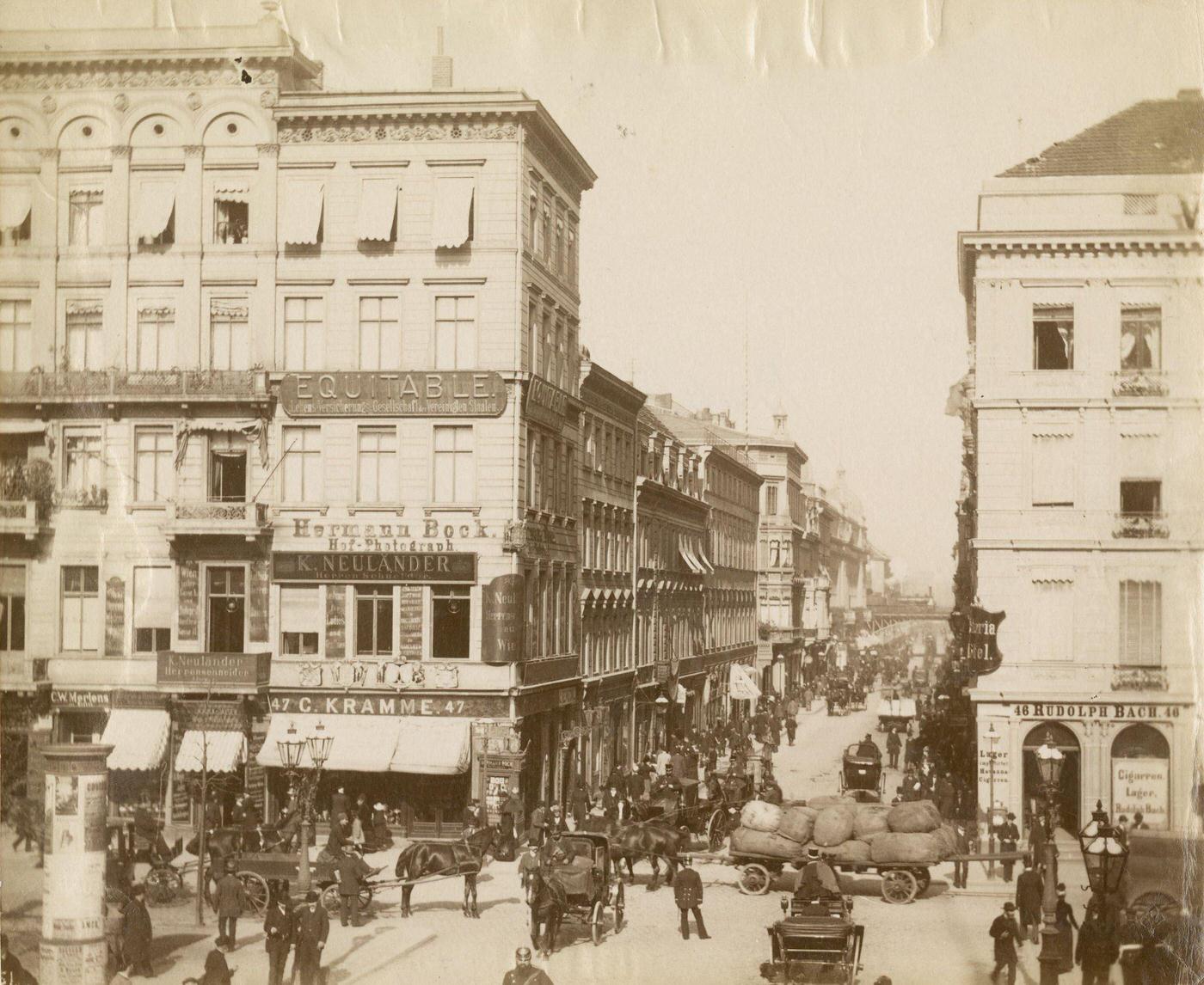 Friedrichstrasse, Berlin, 1880.