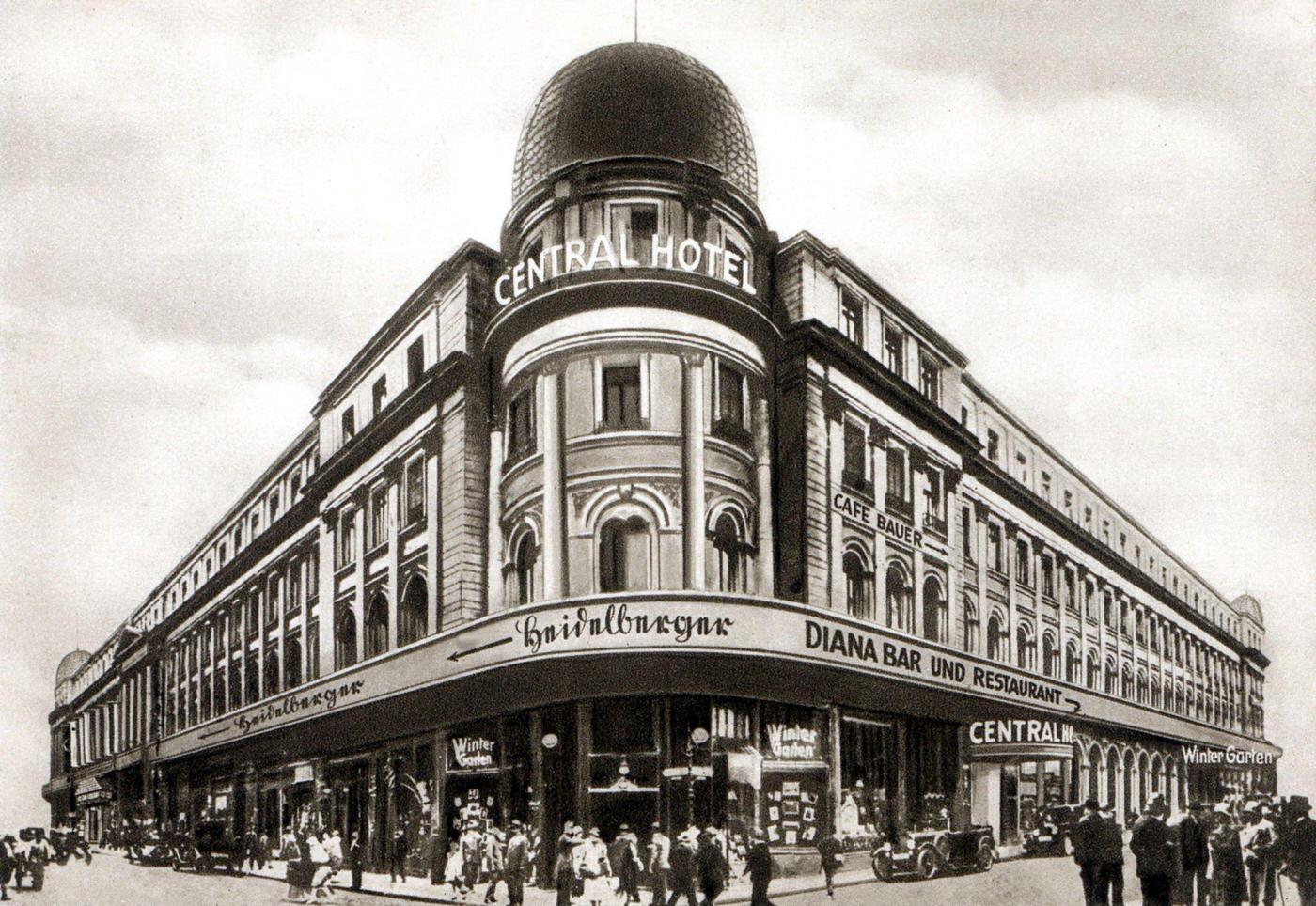 Central Hotel, Friedrichstrasse, Berlin, 1880.