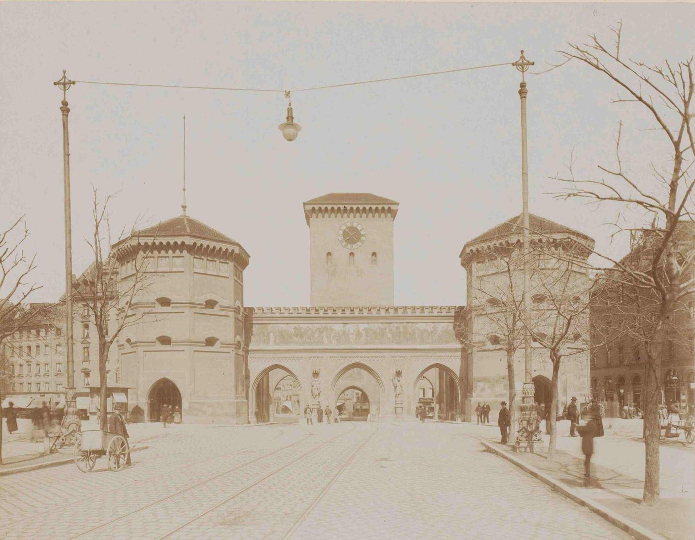 Isarthor, Munich, 1880