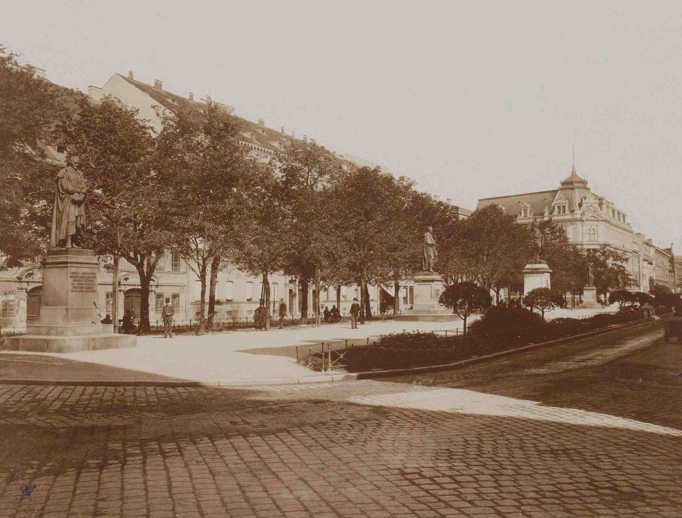 Promenadeplatz, Munich, 1880