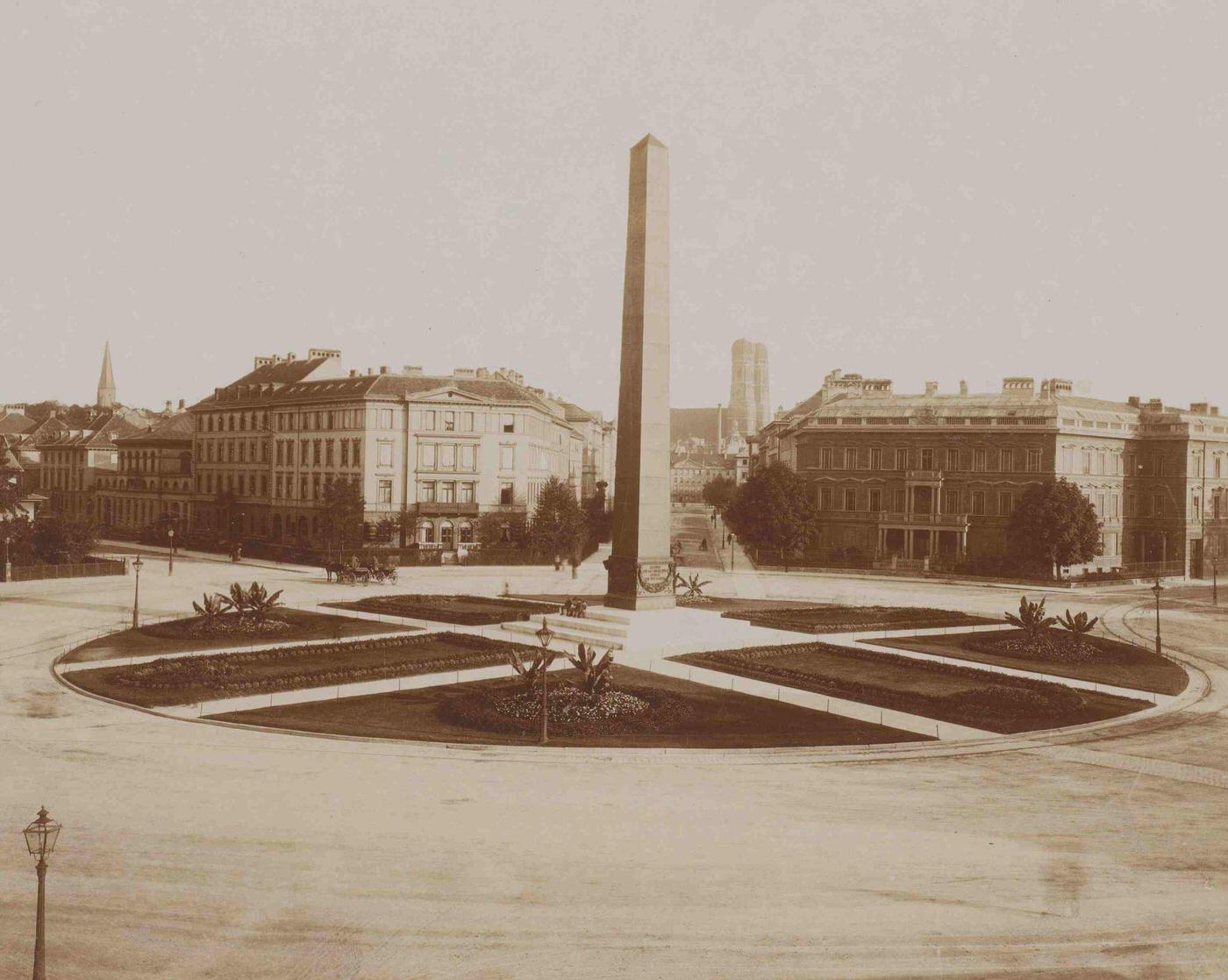 Obelisk, Karolinenplatz, Munich, 1880